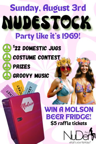Nudestock ’25 – Party like it’s 1969! [Sunday, August 3rd 2025]