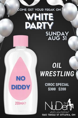 Labour Day Weekend White Party +Oil Wrestling [Sunday Aug 31]
